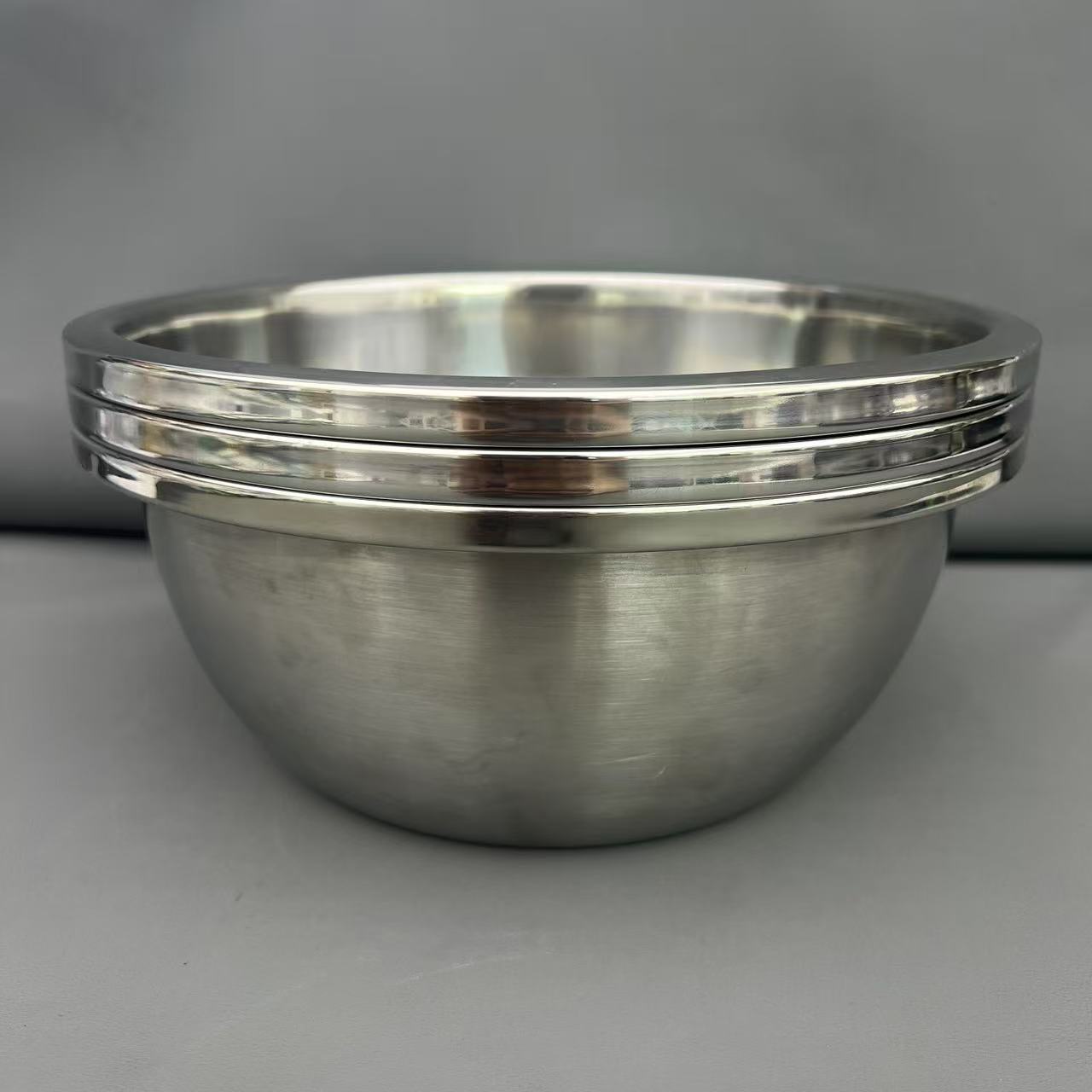 22cm不锈钢特厚加深汤盆3个必备轻奢现代高级感简约高【汤家限定】