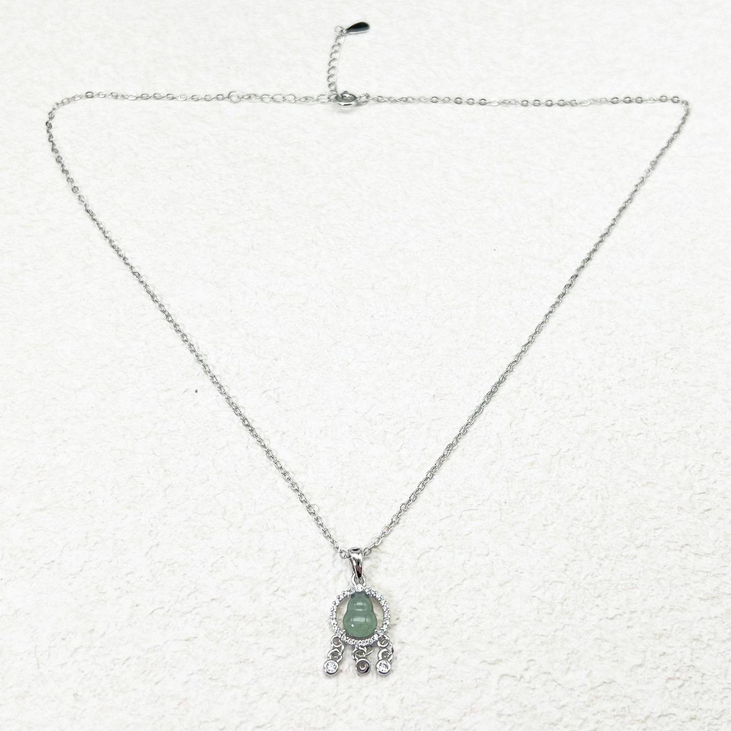 天然翡翠气质时尚精美百搭葫芦项链（尺寸8×6×4mm）～AXW2012