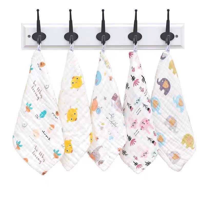 30X30 六层加厚口水巾 +/-3厘米