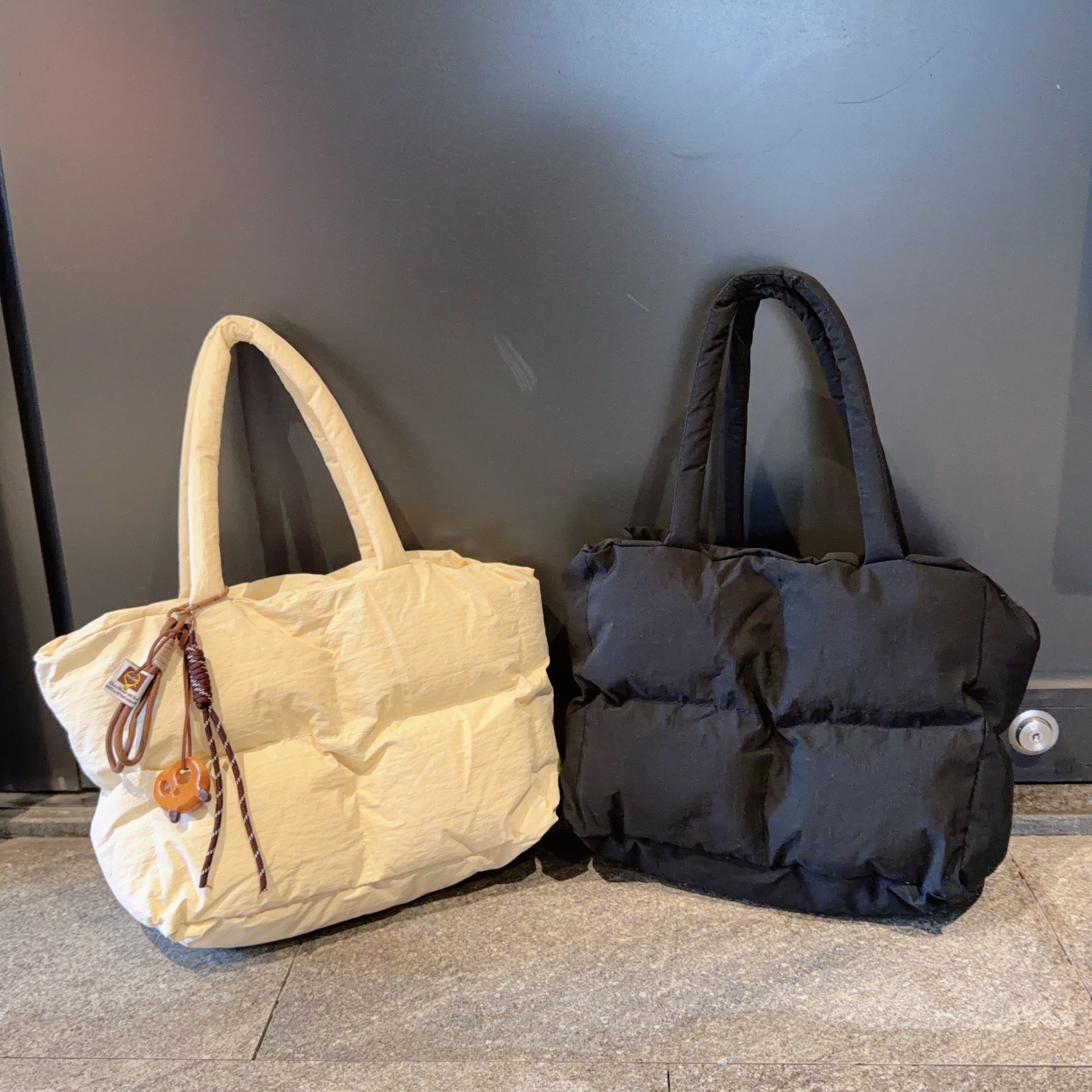 小众设计羽绒包女托特包单肩大容量简通勤质感2025新款秋冬潮女包