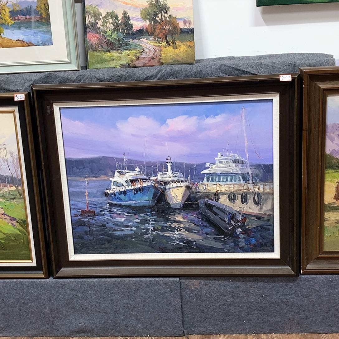 油画带外框画芯尺寸60x 80 c m
