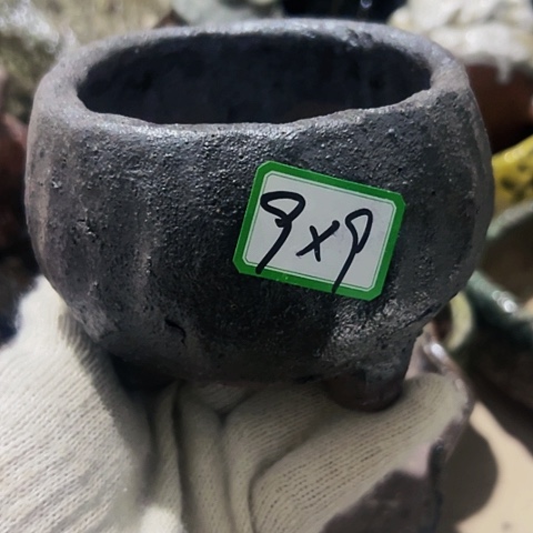 红陶粗陶花盆手工