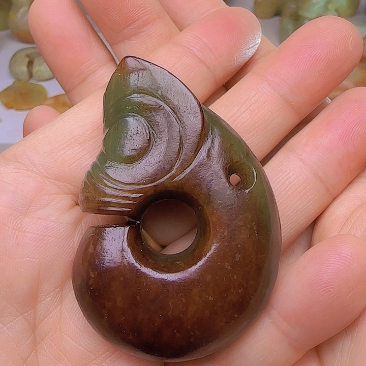 和田玉吊坠(不含链)未镶嵌