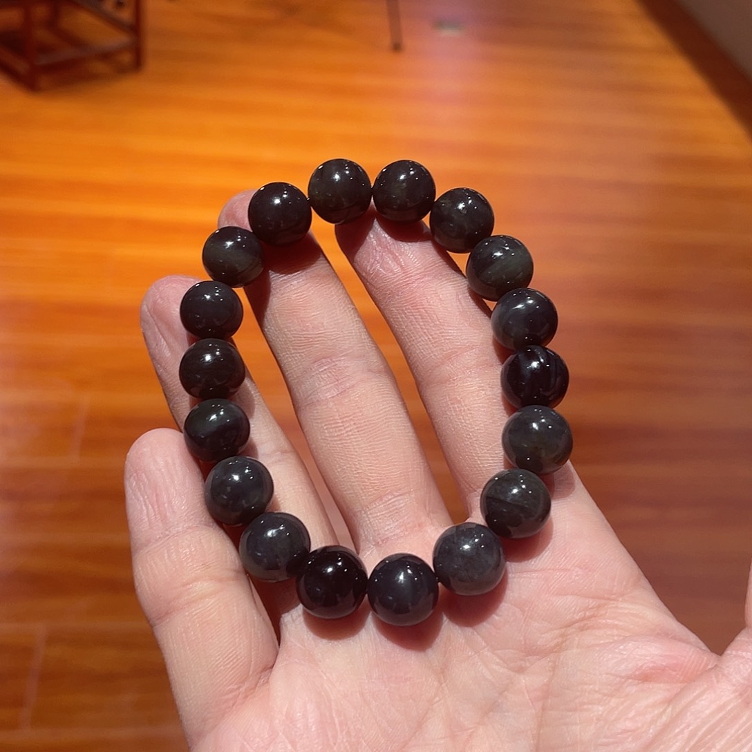 和田玉手串未镶嵌12圆珠