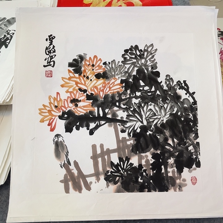 国画张圣敏先生纯手绘作品