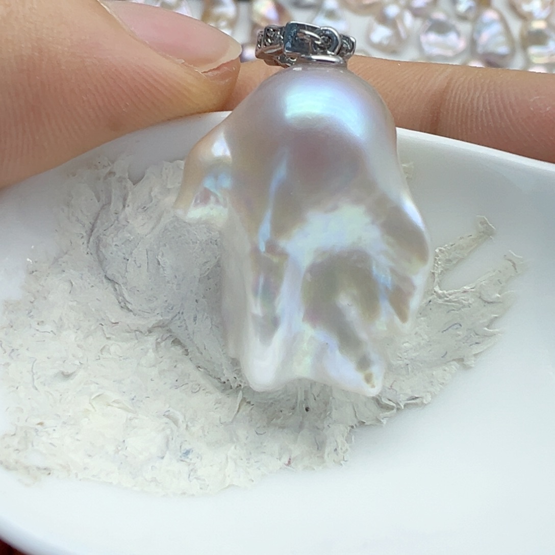 淡水珍珠银S925镶嵌颈饰