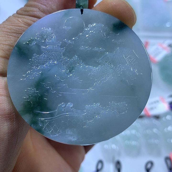 翡翠未镶嵌颈饰天然翡翠A货吊坠末镶嵌