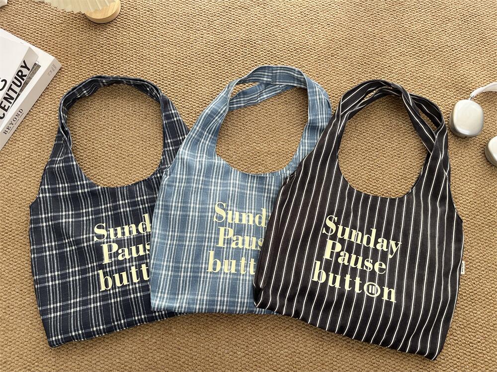 单根敞口清新甜美车缝线单肩包日系百搭通勤风运动风休闲上班小众