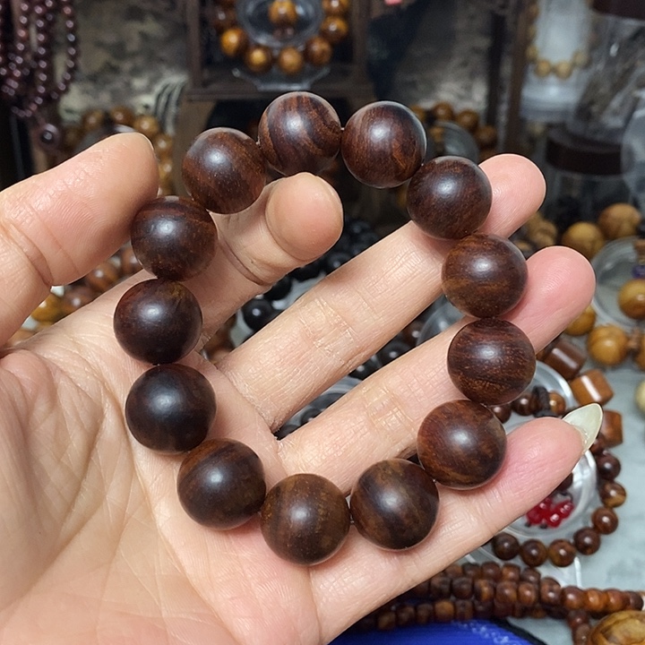 黄花梨/降香黄檀手串/手链霞****?1.8紫油梨