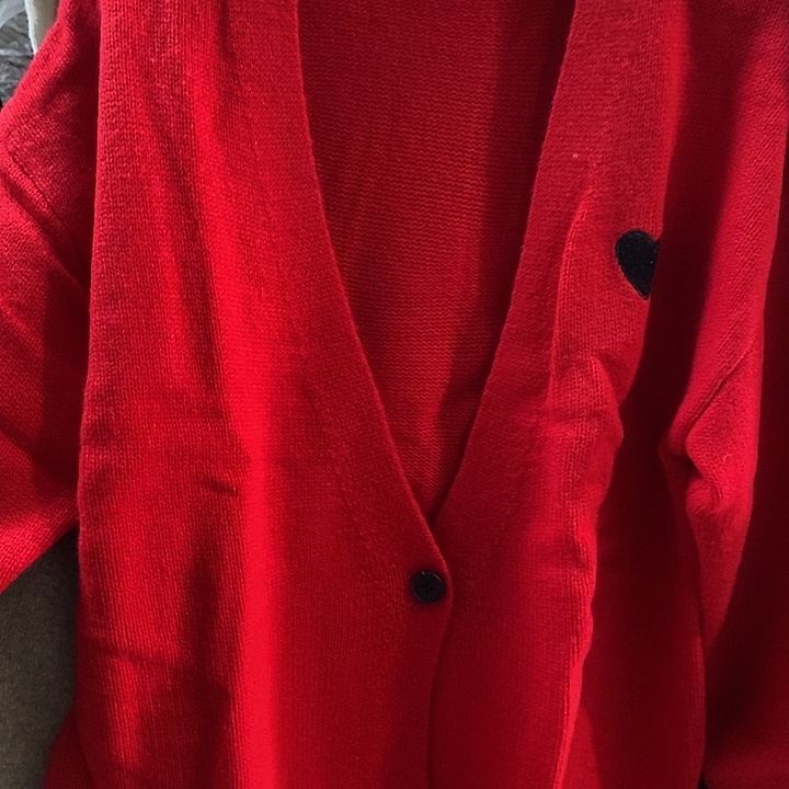 川久保玲同款加厚纯羊毛开衫