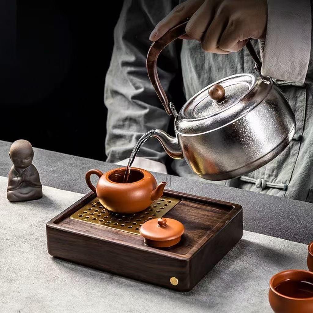 器态纯钛烧水壶800ml大容量烧水壶茶壶便捷式