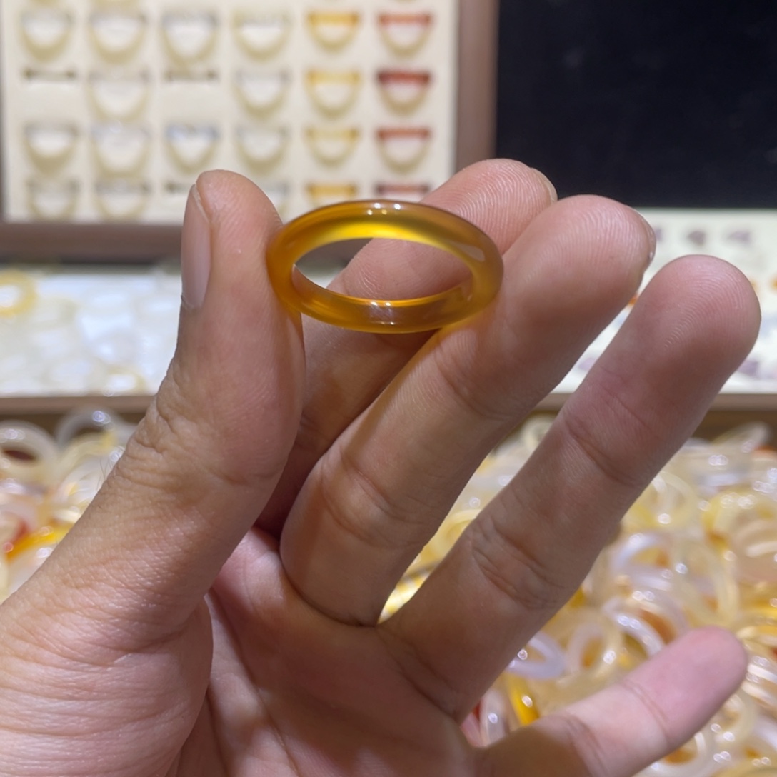 玛瑙/玉髓合金戒指72号港22