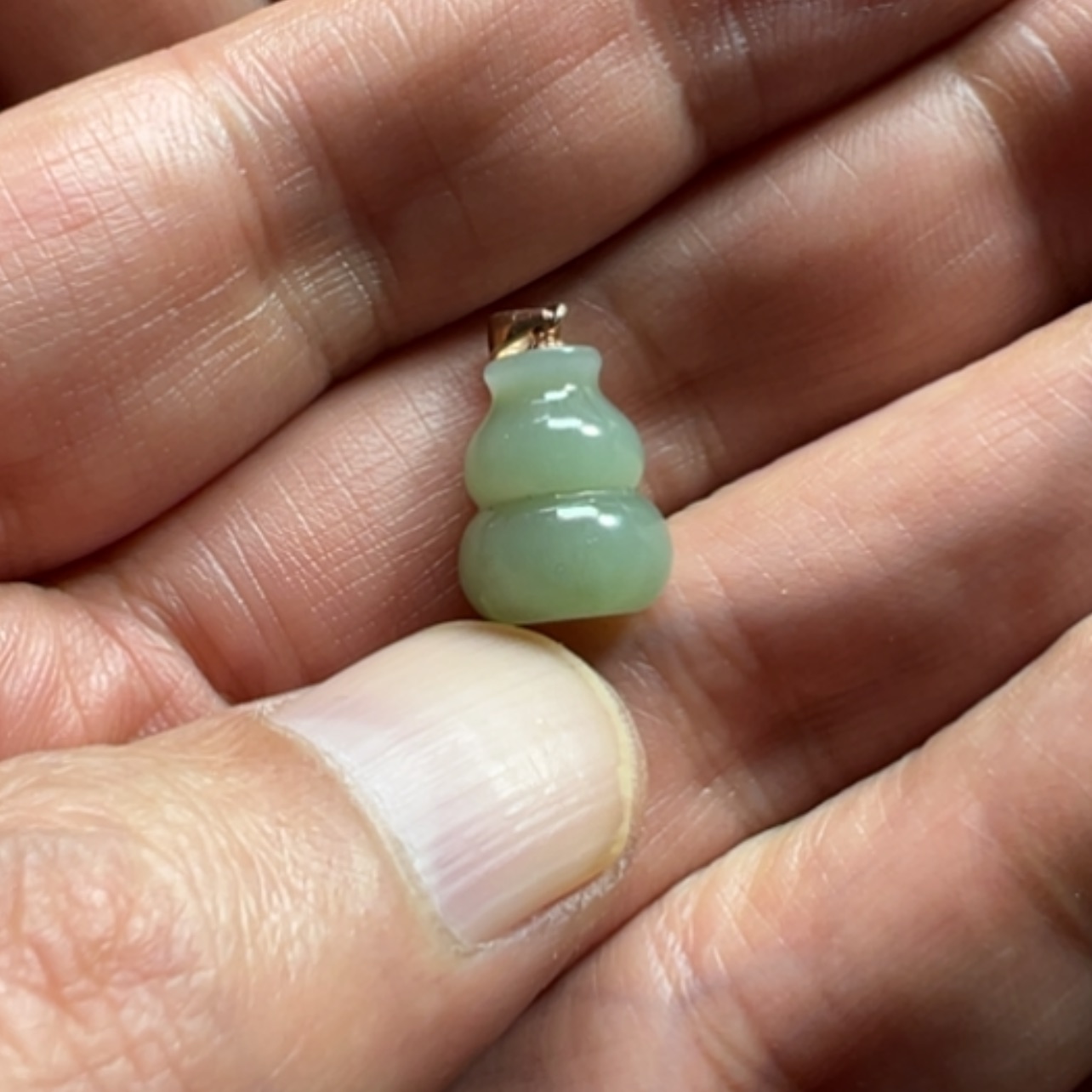 【闪购商品】颈饰银S925镶嵌和田玉（碧玉）