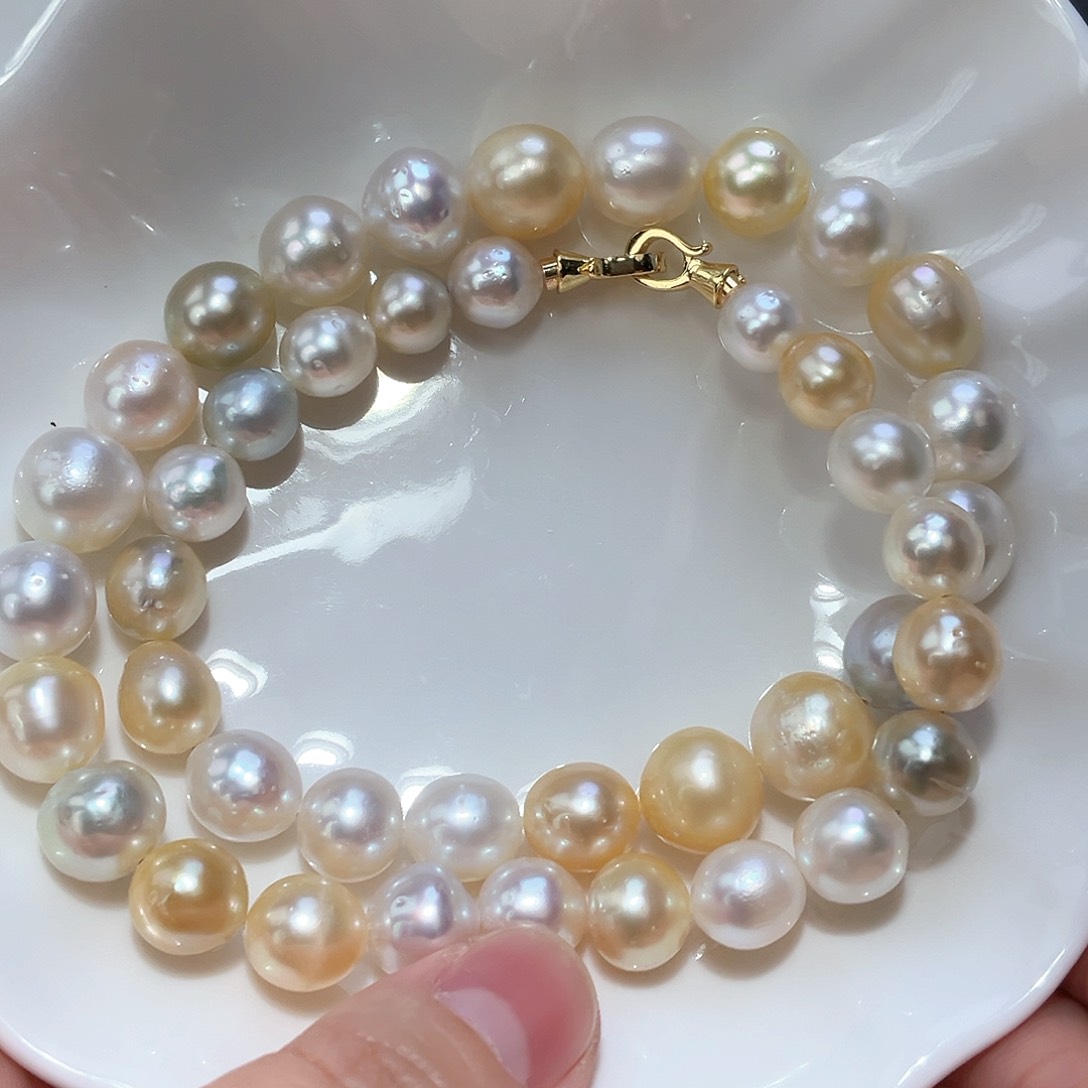 海水珍珠颈饰银S925镶嵌