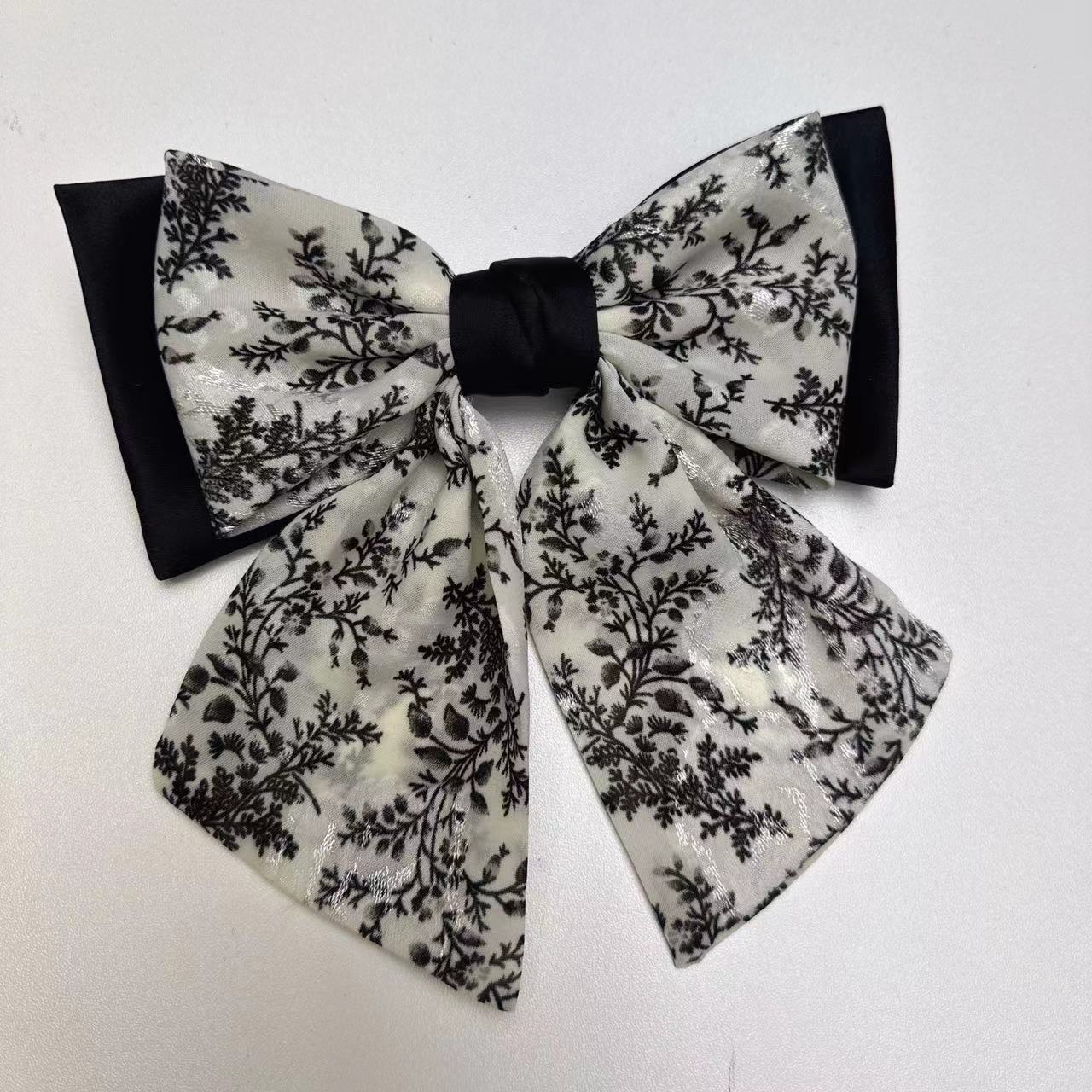 编号318弹簧夹 原创设计森系发夹优雅法式简约韩系时尚黑色弹簧夹