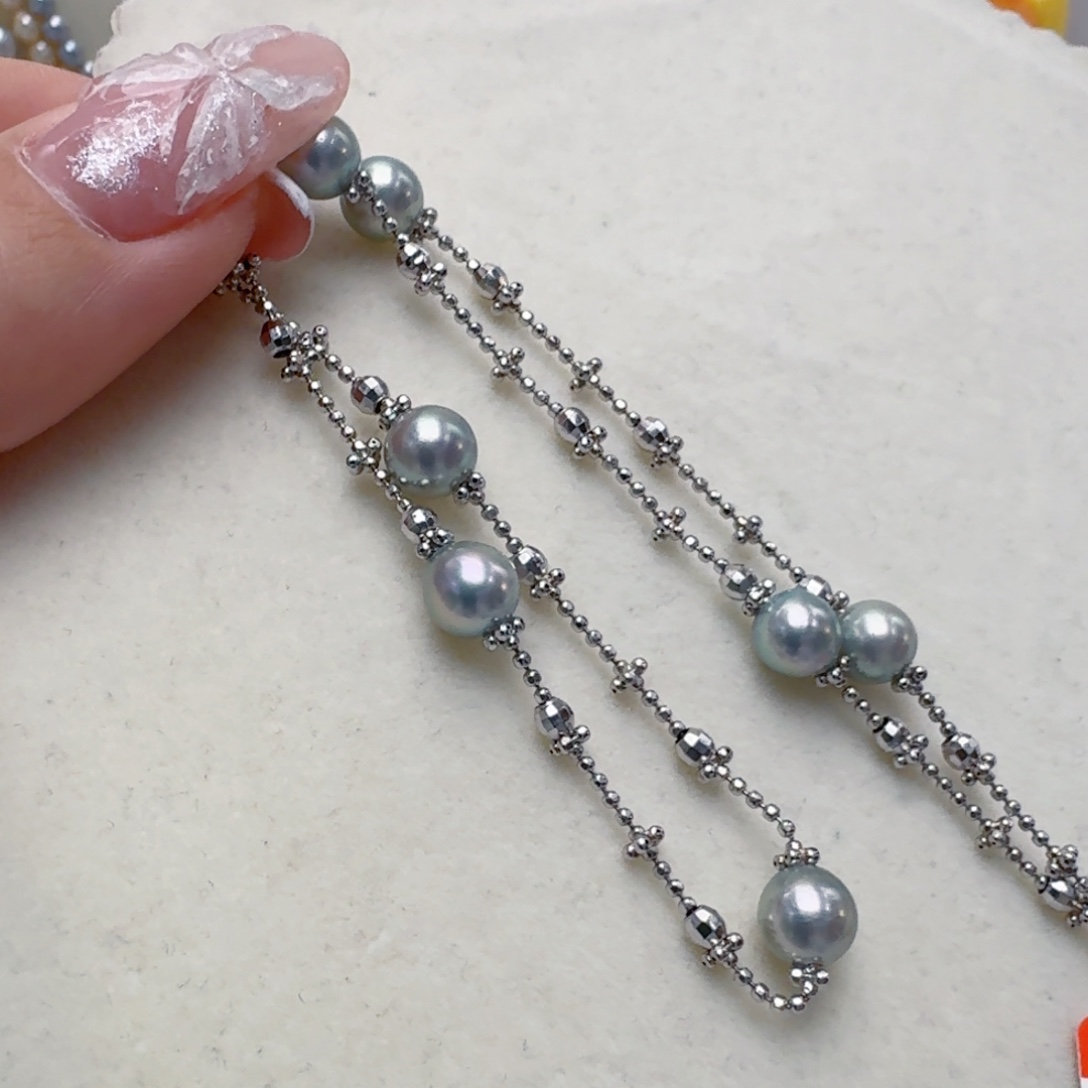 银S925镶嵌颈饰海水珍珠@@yx307