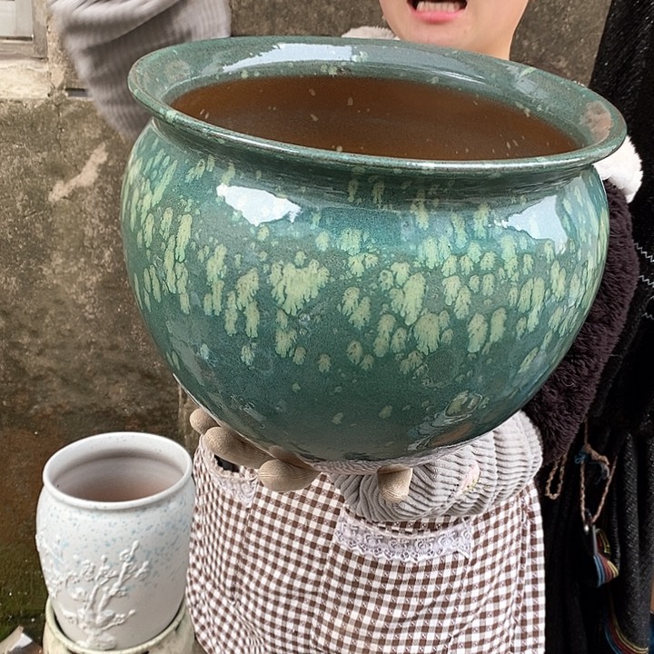 紫砂花盆正品口30高24