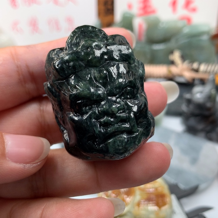 翡翠颈饰未镶嵌保真天然A货翡翠