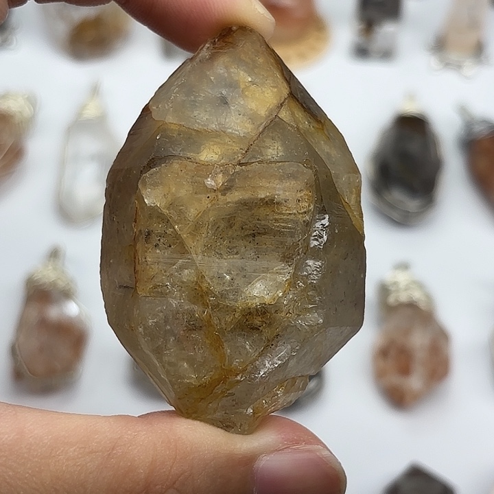 未镶嵌颈饰水晶胶花闪灵钻61mm+