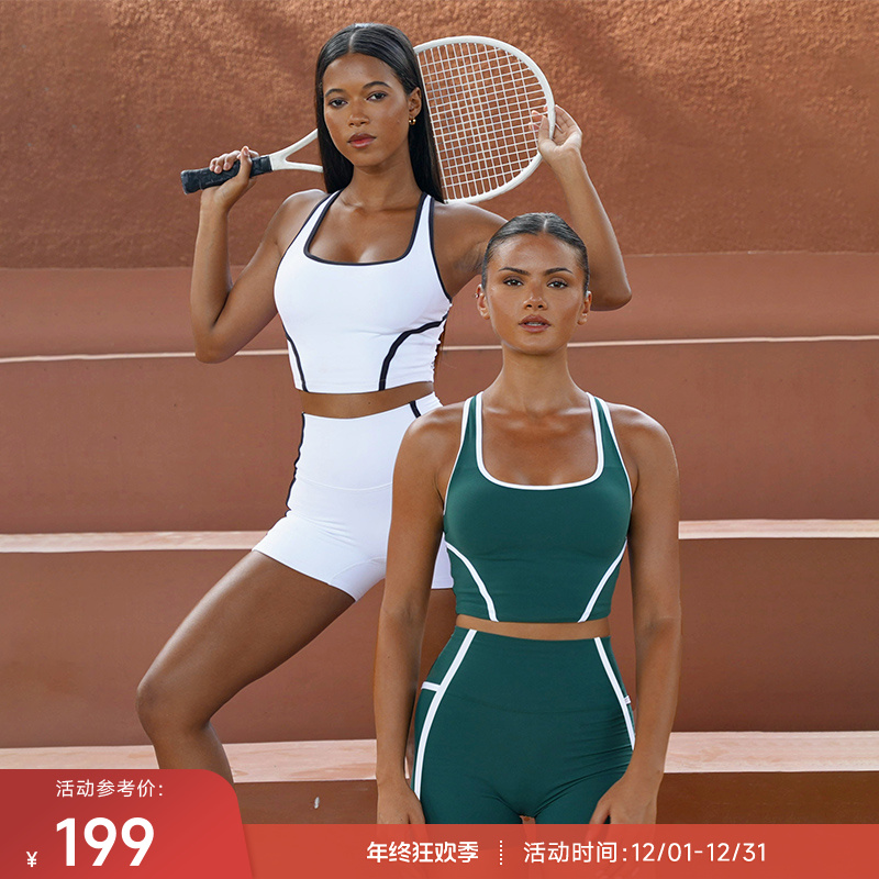 【达人专享】重塑之路轻强度带胸垫复古捆边网球健身运动背心Power