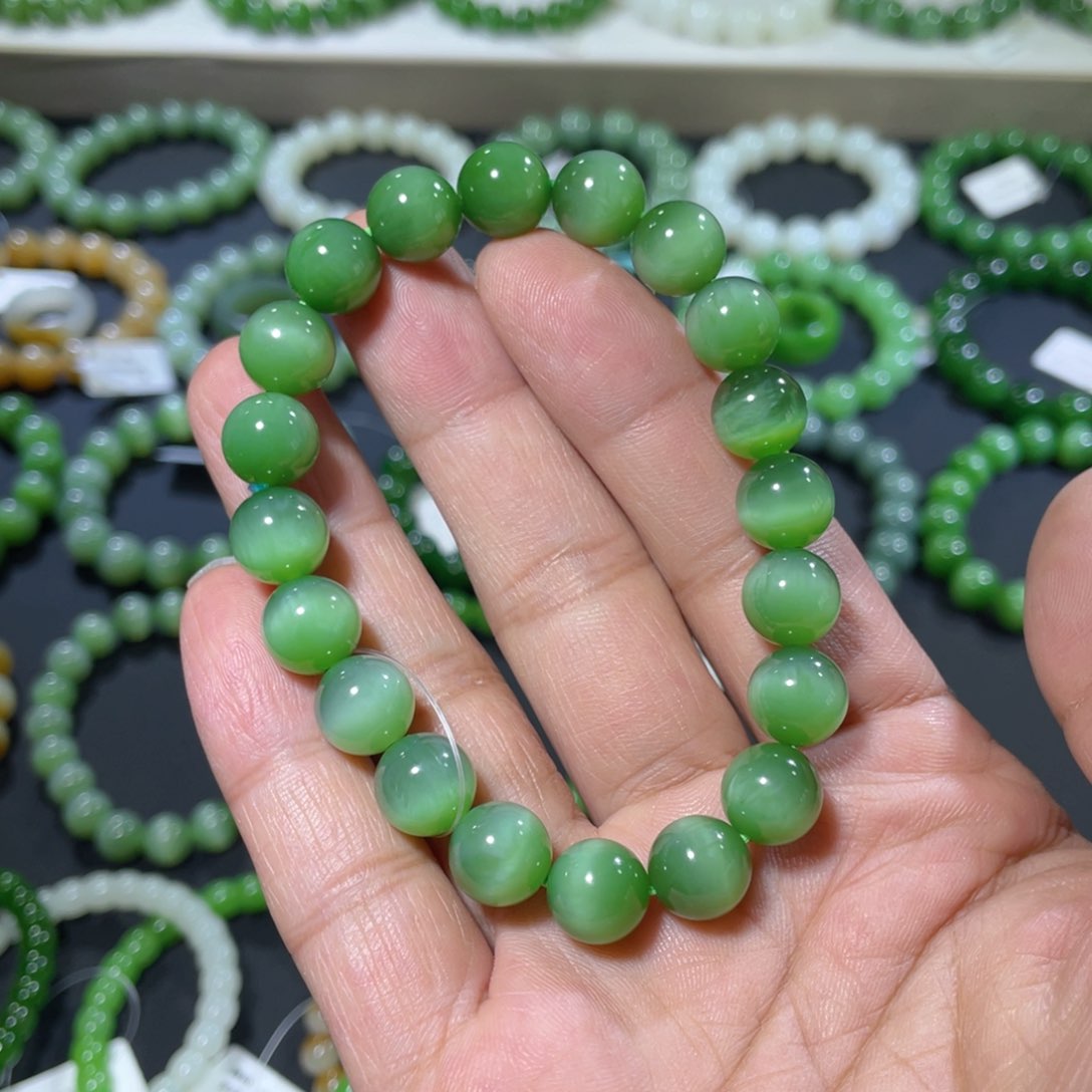 和田玉手链未镶嵌华