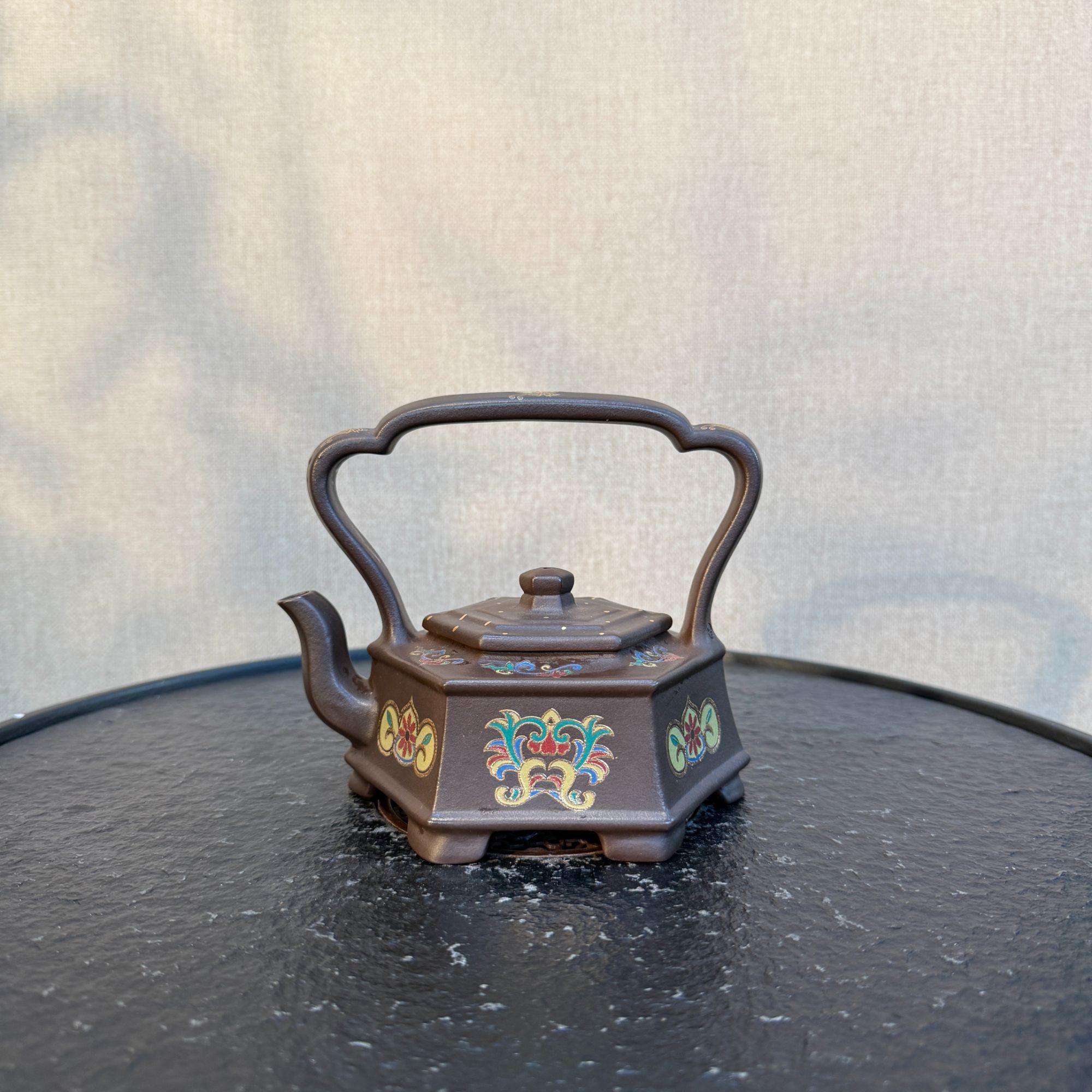 789号 gag 0520025328 六方提梁 老紫泥 280cc