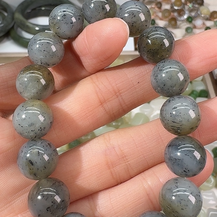 和田玉未镶嵌手链12mm