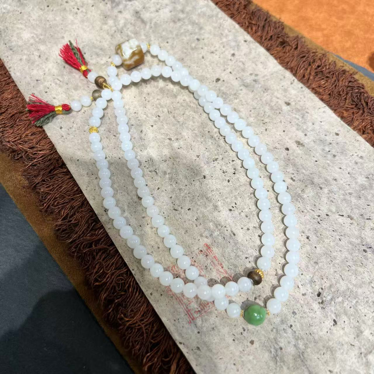 天然和田玉原创18k金项链手串直播同价藏风