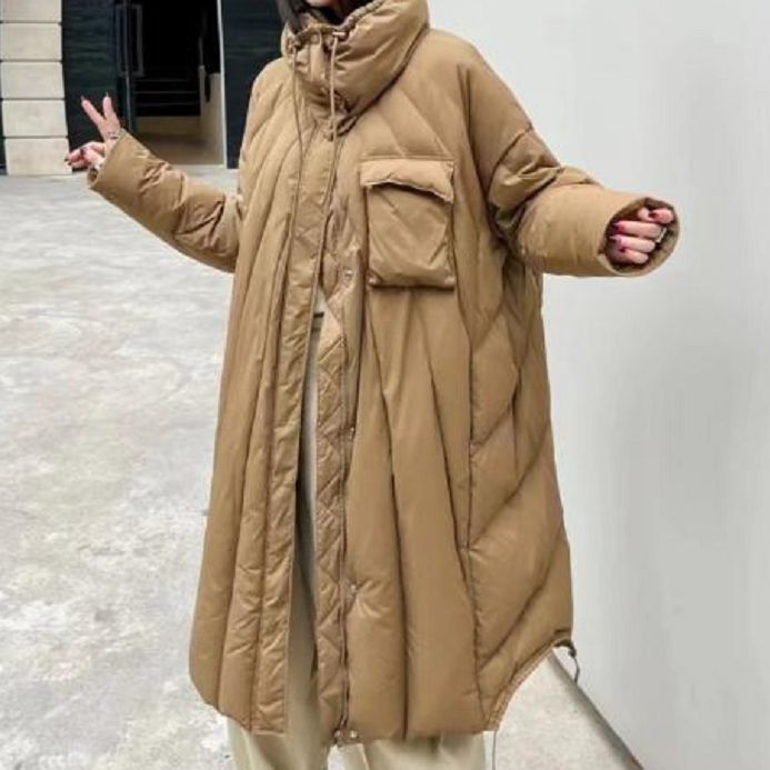 立领绗缝长款羽绒服ZG2310 280408