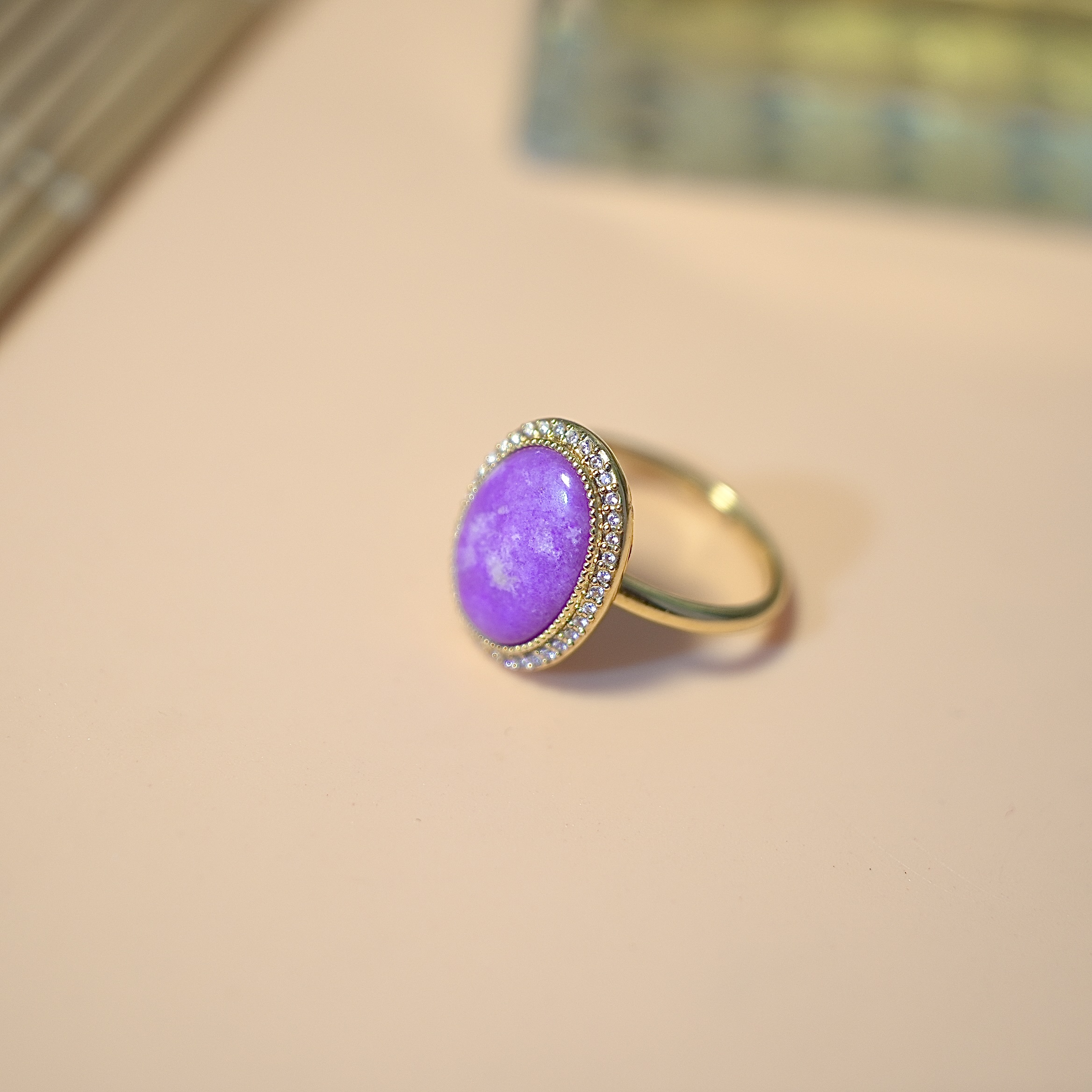 舒俱来樱花紫戒指饰品精选171764（）