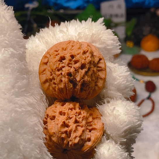 文玩核桃把件曾***蓝血麒麟