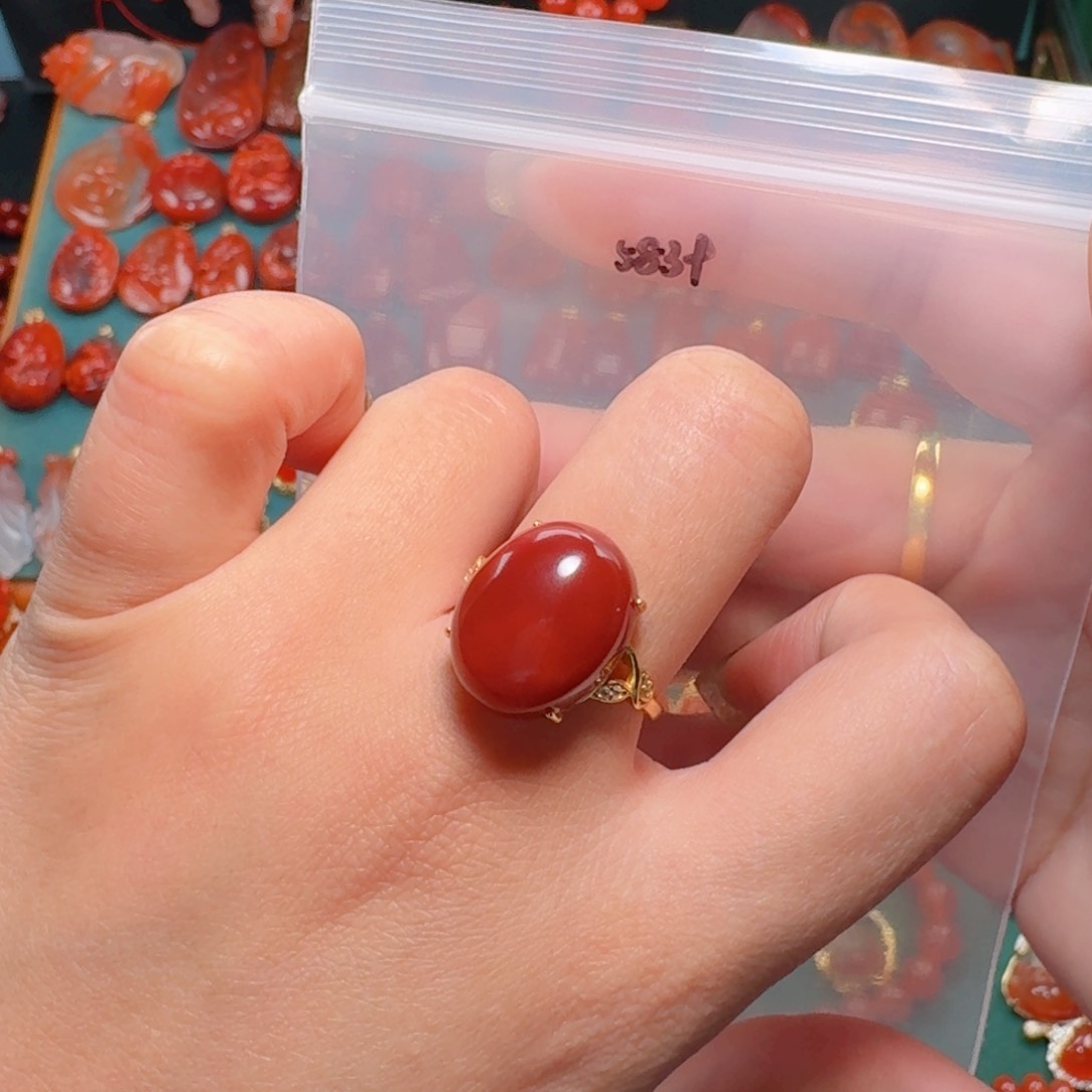 南红玛瑙南红银S925镶嵌