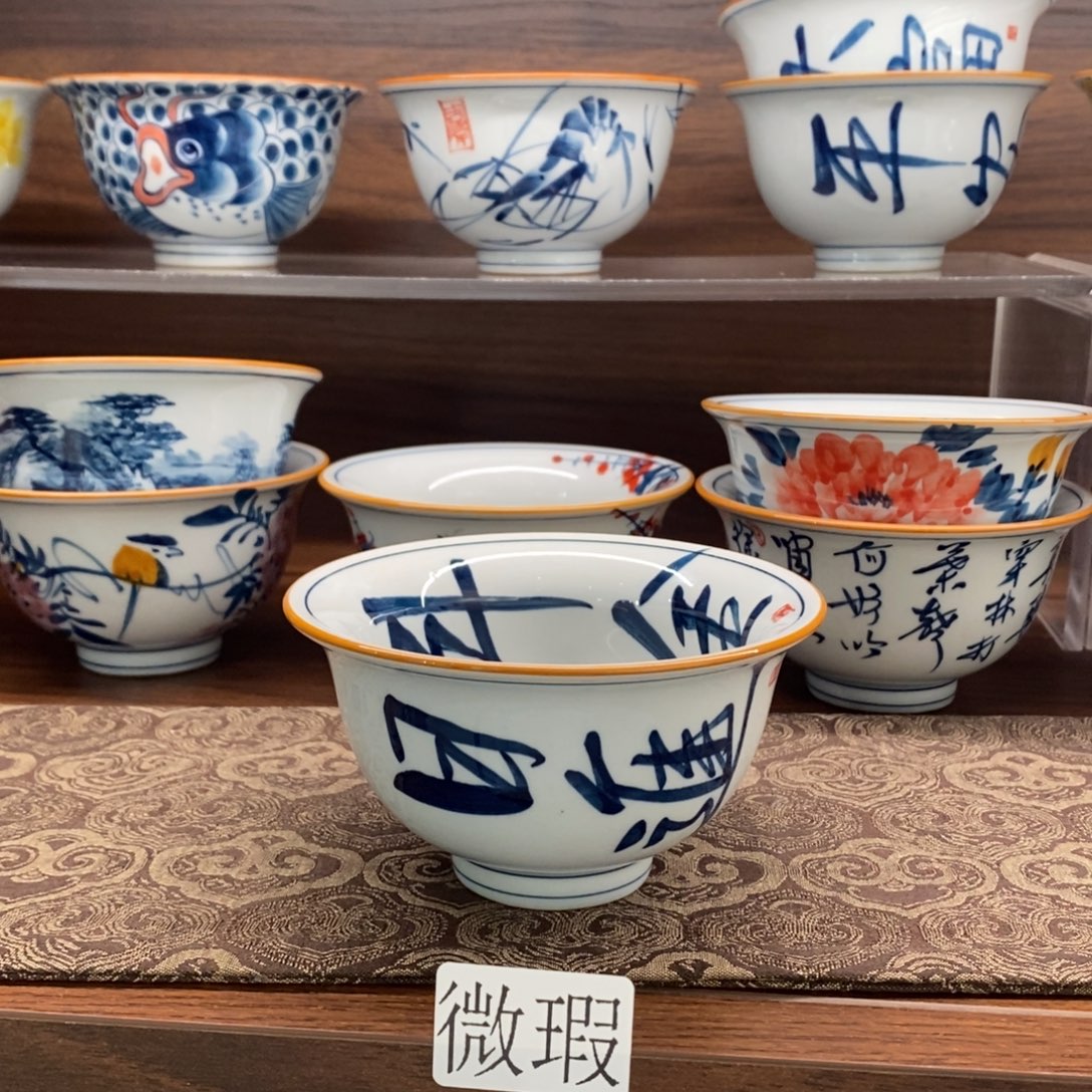 釉下彩手工绘制手工绘制