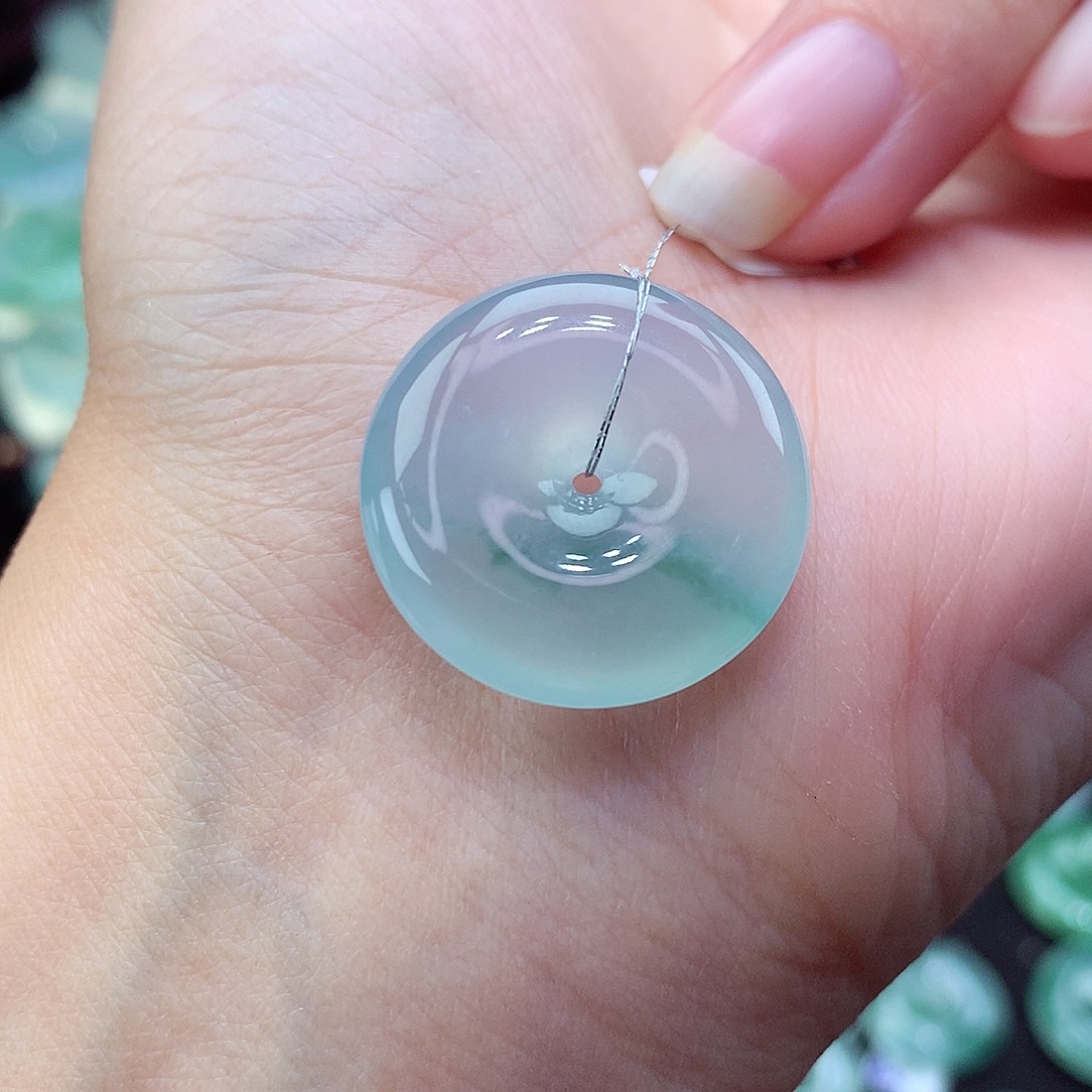 翡翠颈饰未镶嵌37尺寸22.2-6.1