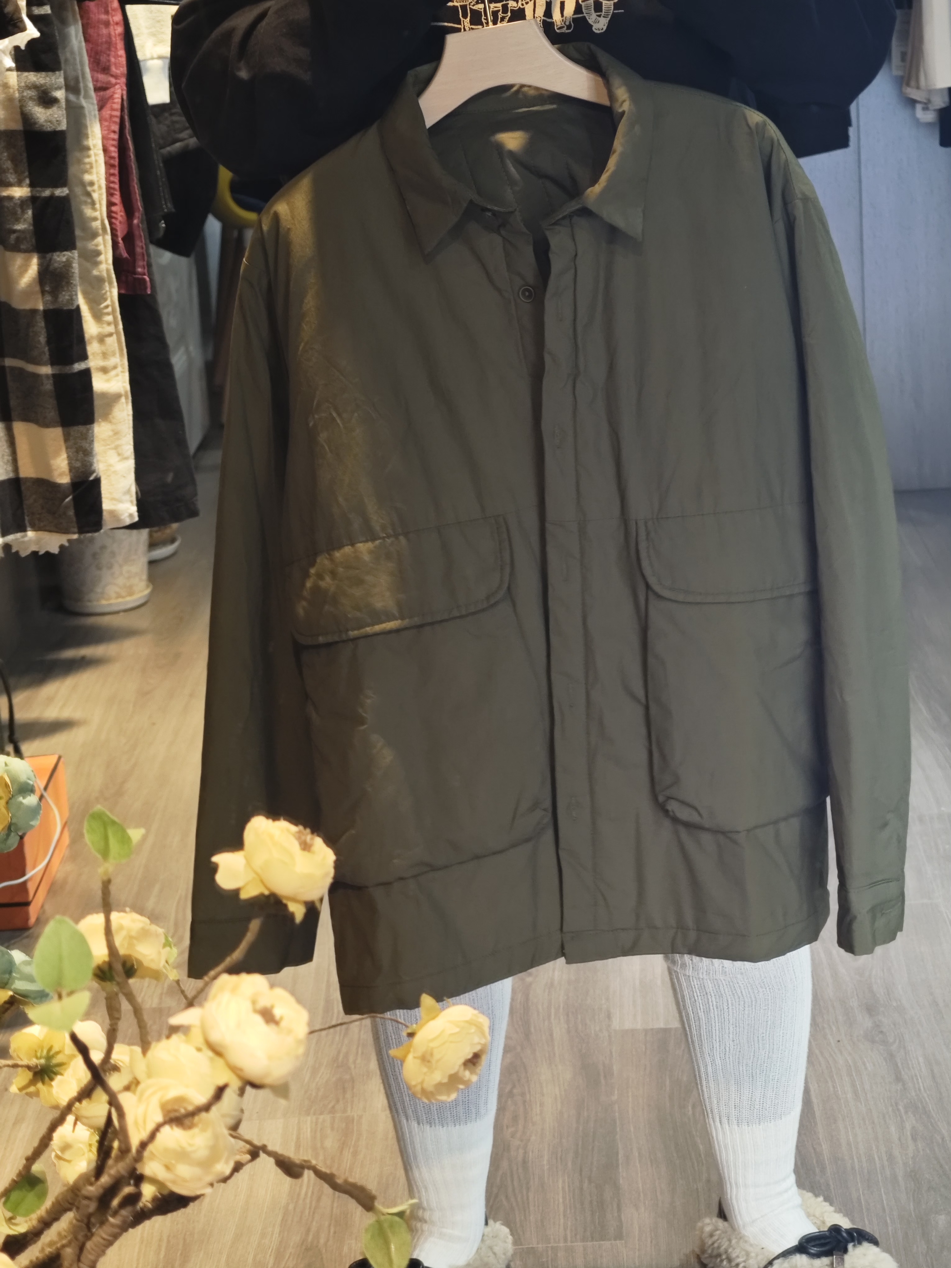 泡菜小棉服，就一件，备注军绿色