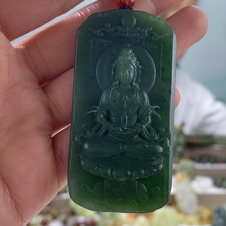 和田玉（碧玉）挂件未镶嵌