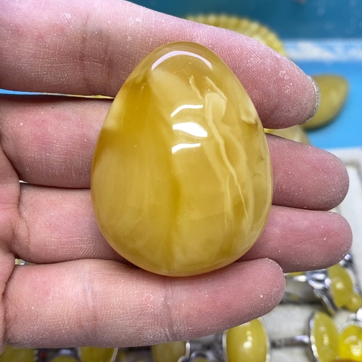 蜜蜡裸石未镶嵌吊坠