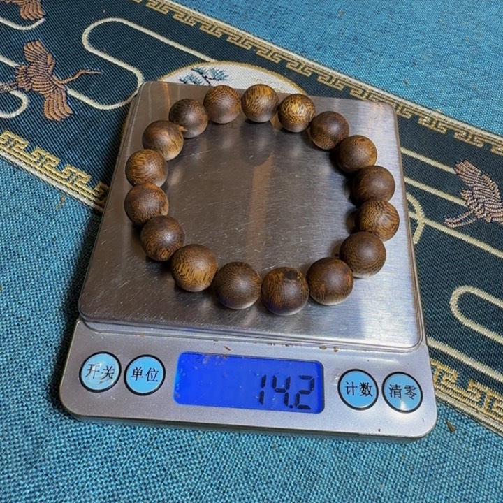 花***卡木木手工艺品绿棋透顶绿圆珠14.2克规格：1.3