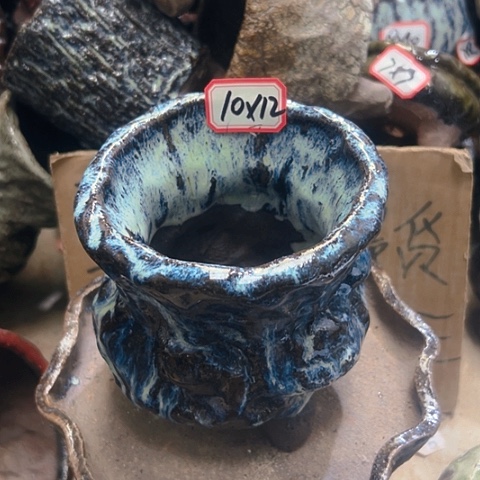 红陶粗陶花盆手工