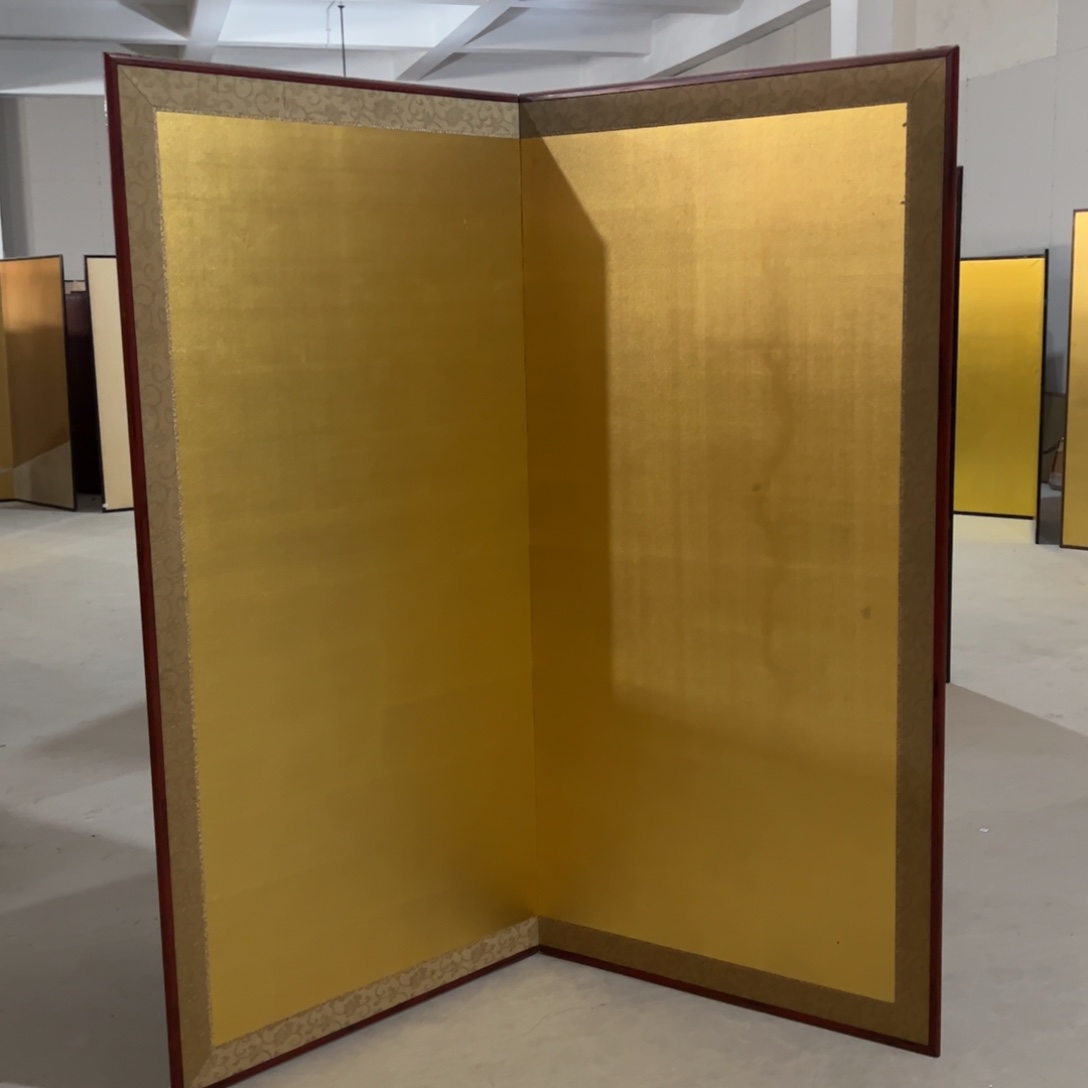 绘画屏风框画茶空间设计