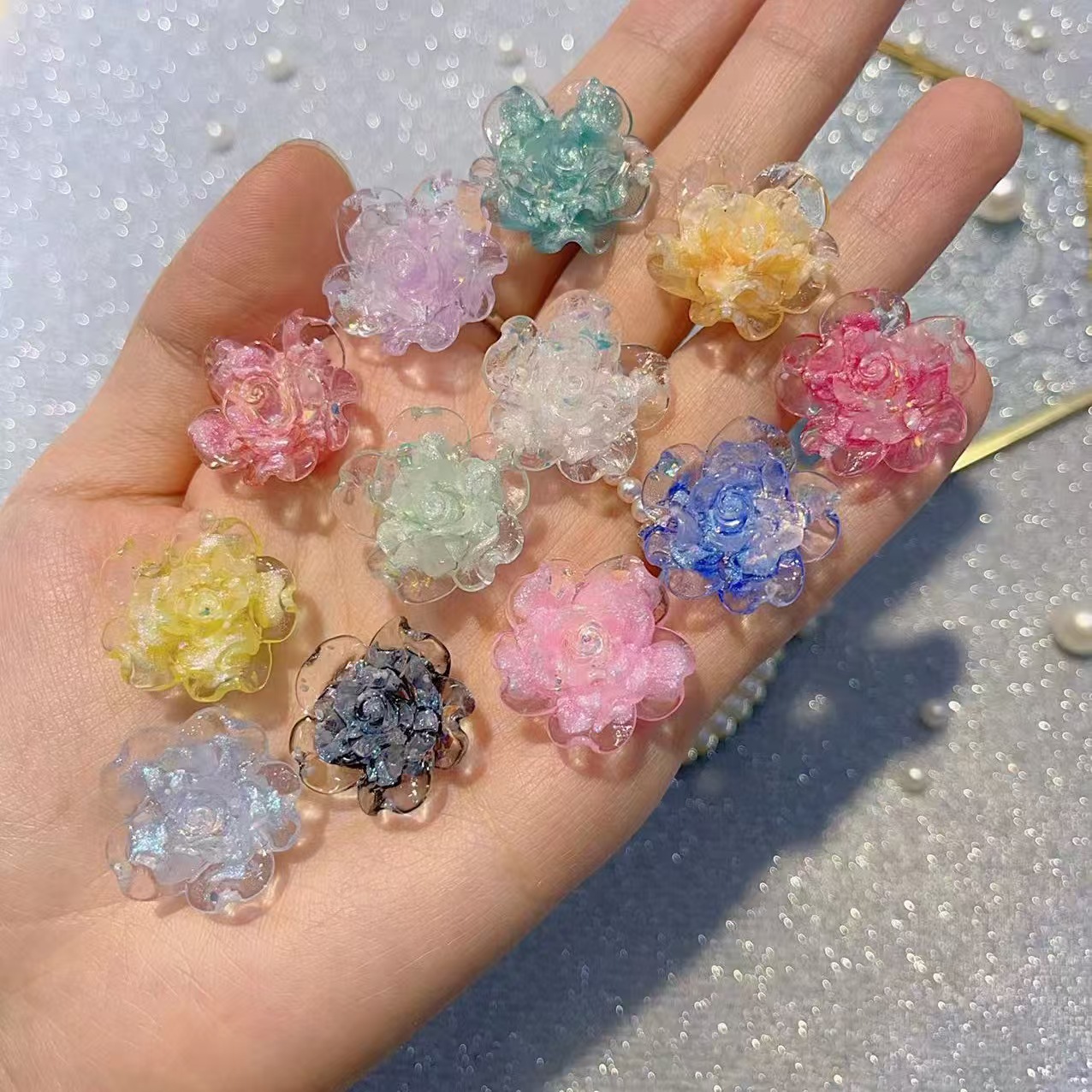 【直播拆】悬浮萤火虫夜光小莫奈【卡2.3cm】手工DIY饰品