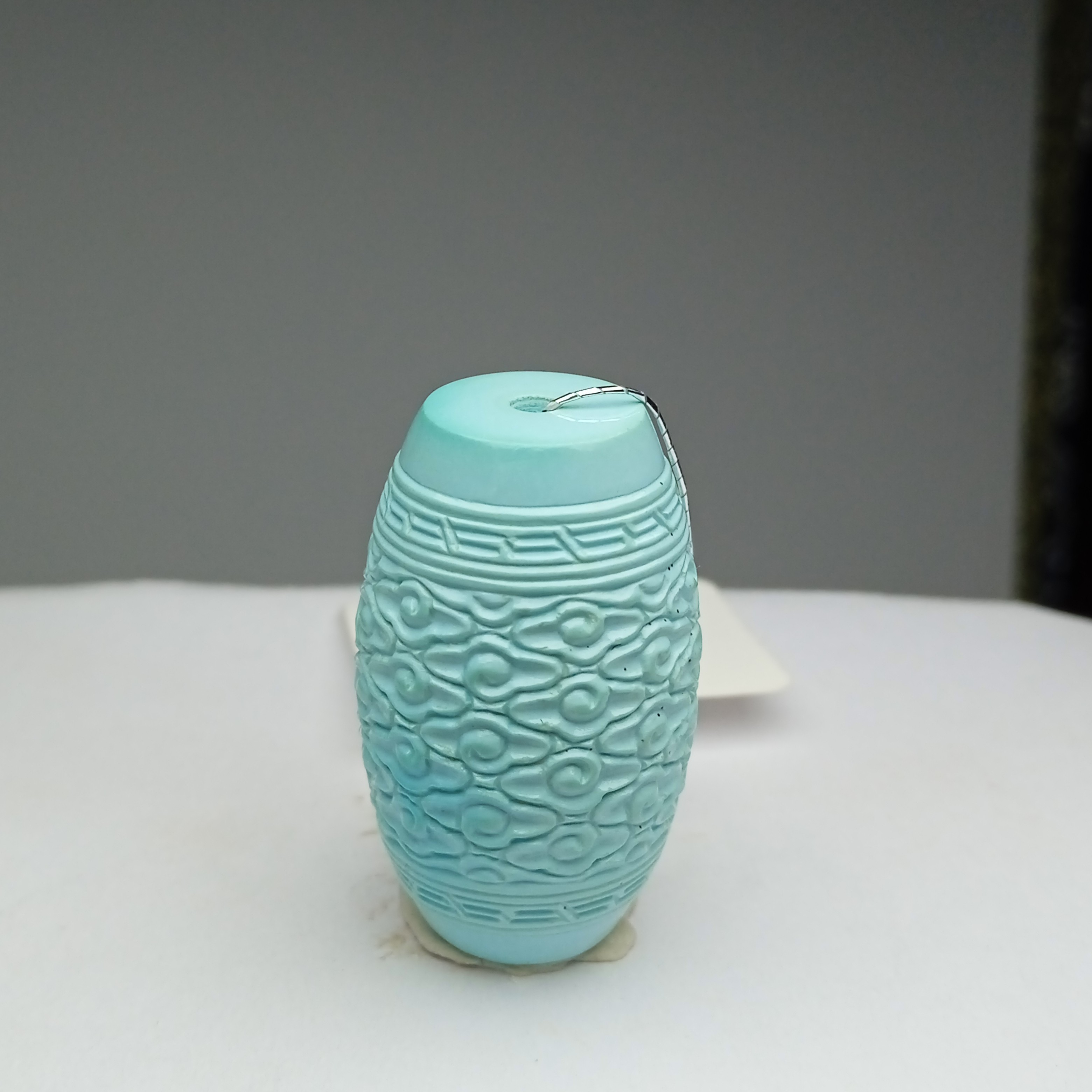 原矿绿松石配饰：26.5*16mm  9.7克