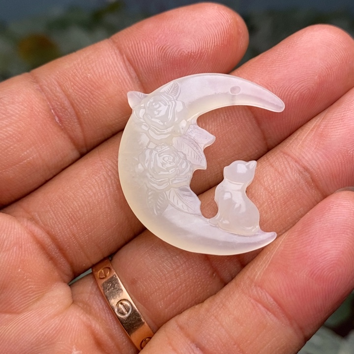 蛇纹石玉合金颈饰51