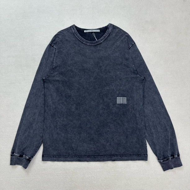 99新 Diesel 亚历山大王印花logo水洗做旧长袖/XL码/WL1692