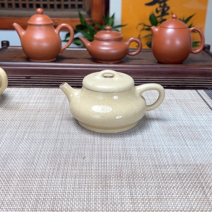 紫砂茶壶本绿础瓢