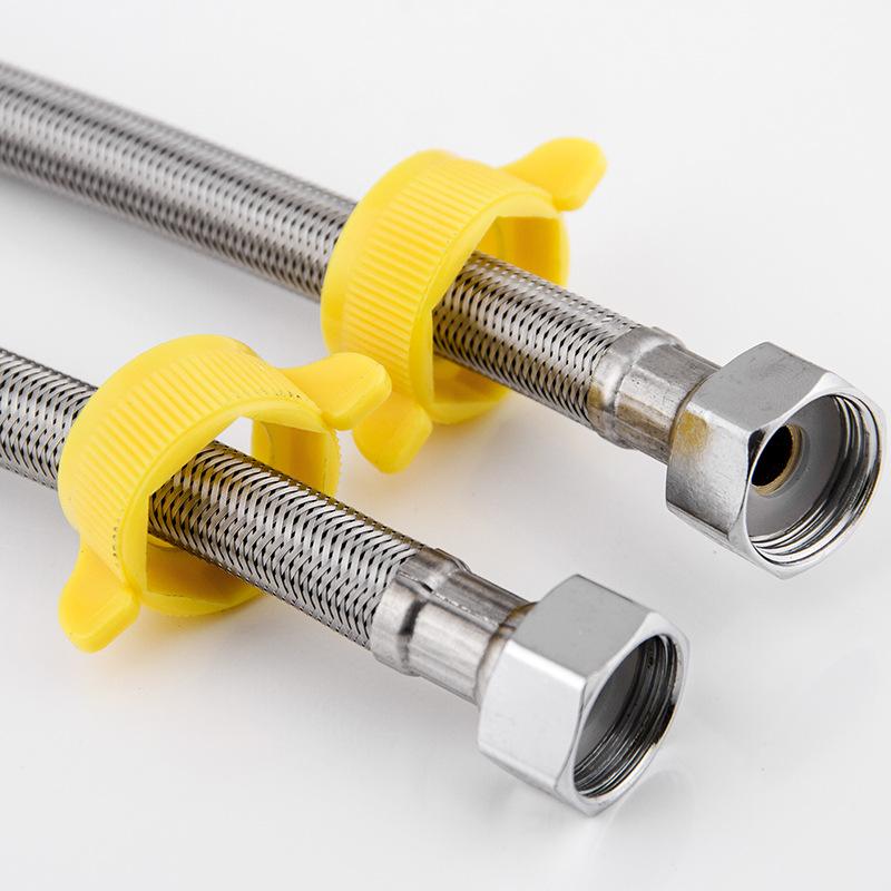 不锈钢编织管4分高压防爆冷热通用马桶热水器进水软管