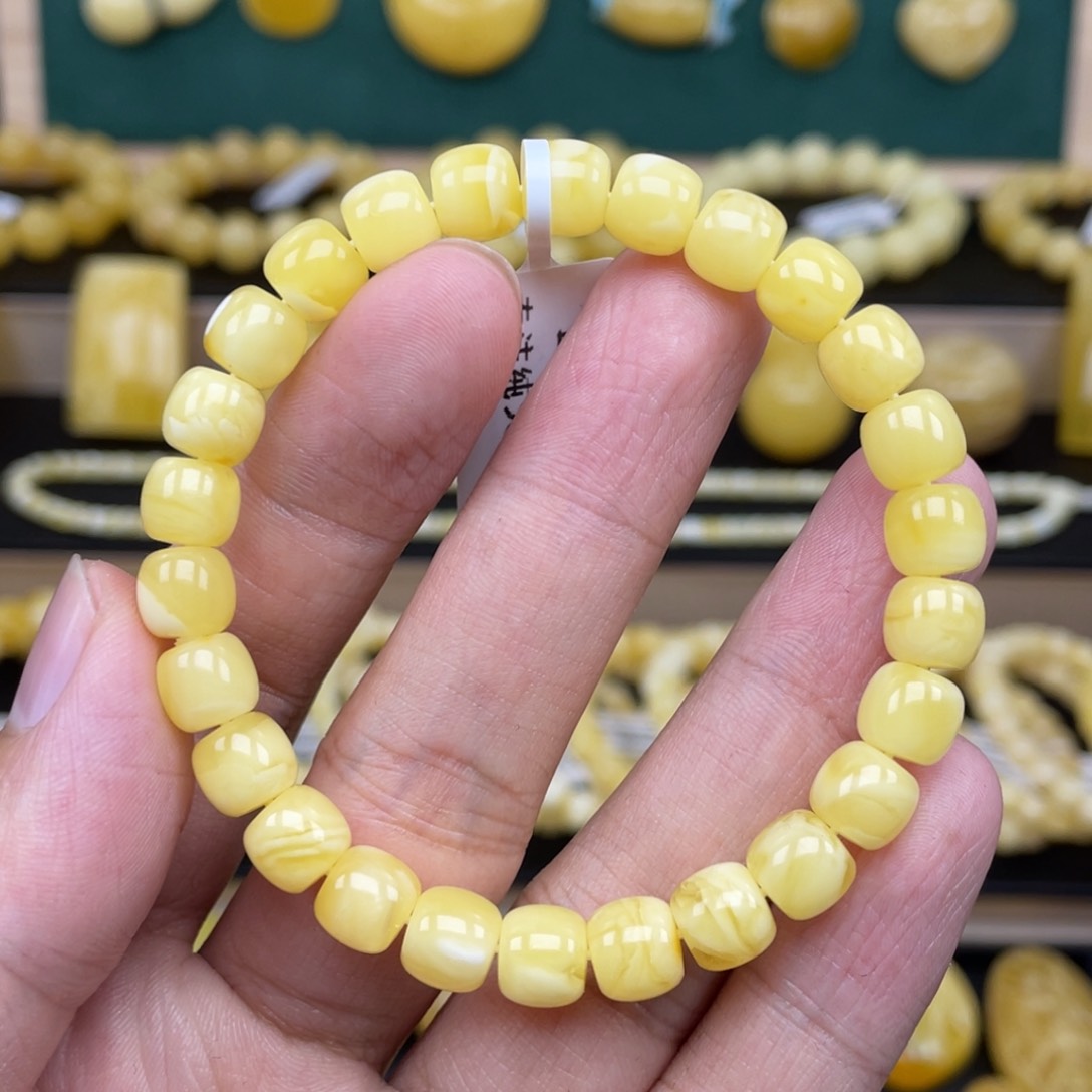 琥珀裸石未镶嵌琥珀蜜蜡