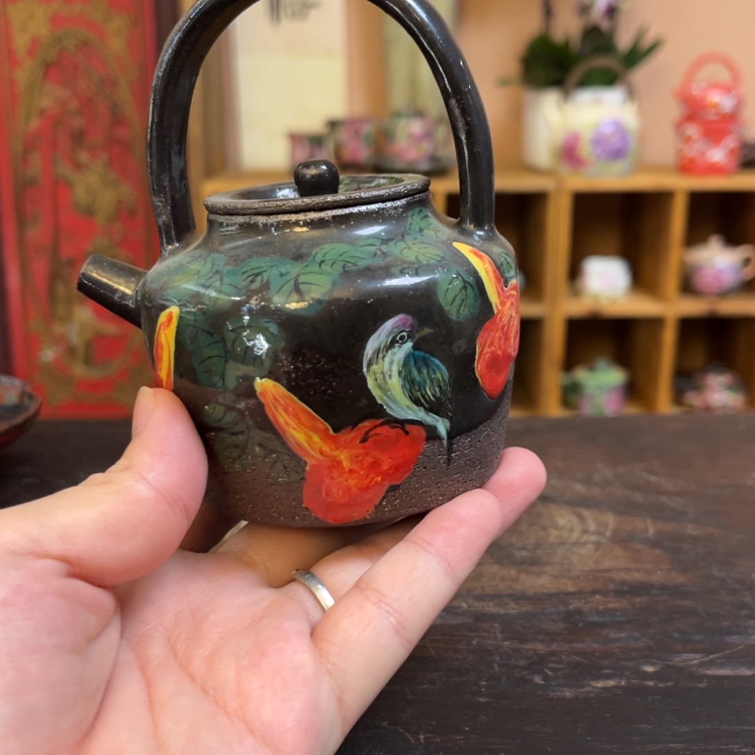 柴烧手工手绘陶瓷