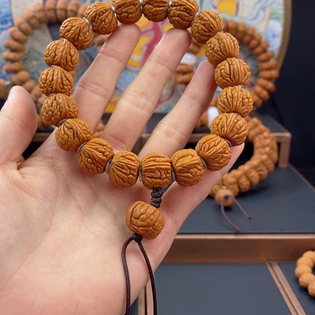 桃核手串龙纹桃核荔枝