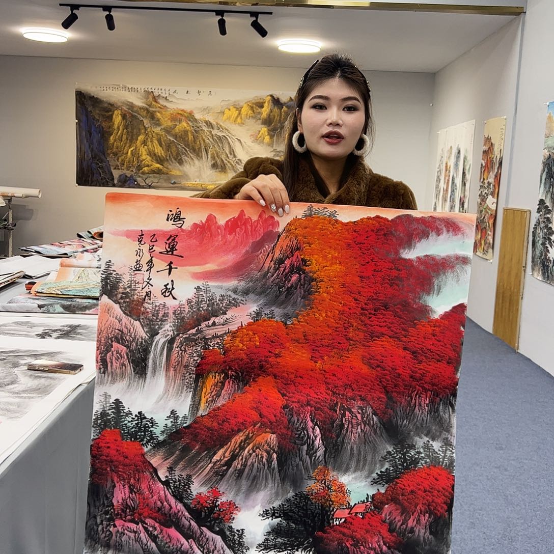 国画国画作品宣纸纯手绘